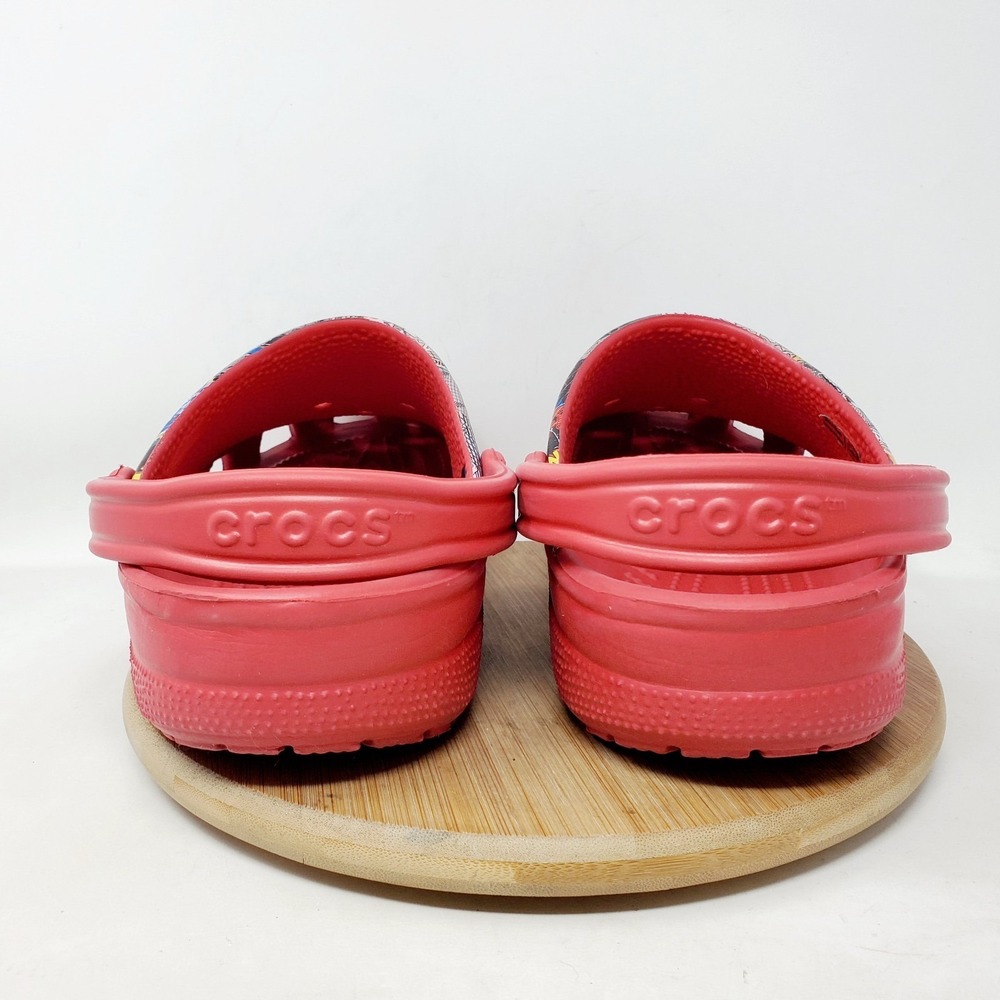 Crocs Spiderman Shoes Mens 13 Marvel Red Slip On Clasic Clog Sandals - Picture 8 of 12